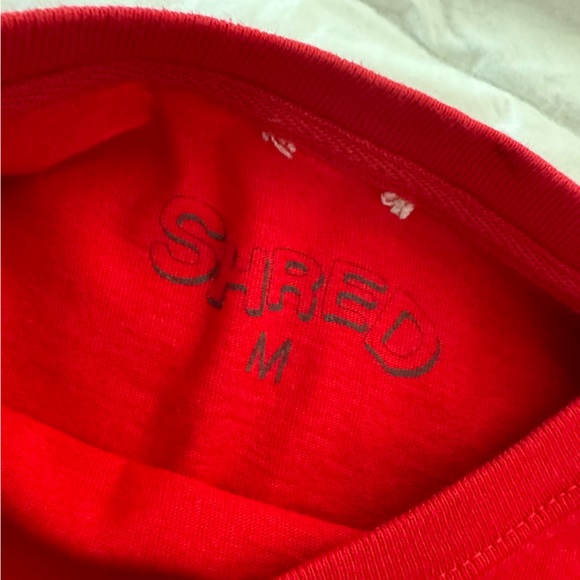 Shred Collective Red Crop Top Tee - Picture 3 of 4
